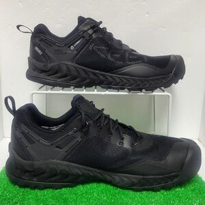 Keen NXIS EVO Waterproof Shoes Triple Black Mens Sz 13 Trekking Hiking Outdoor